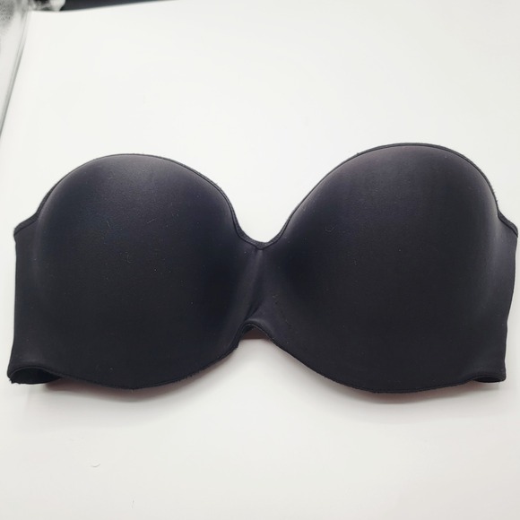 Maidenform Black Strapless Padded Bra – Seamless Bandeau Style, Size 36D - Picture 1 of 6